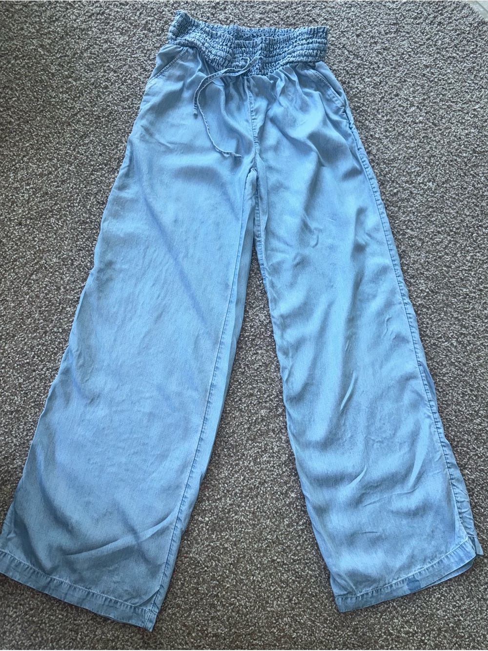 SO Light Blue High-Rise Wide Leg Pants size XS